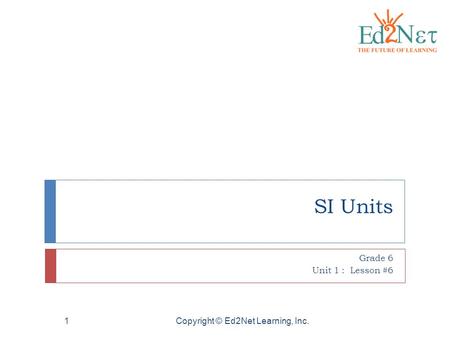 Newton's First Law of Motion Grade 6 Unit 1 : Lesson #6