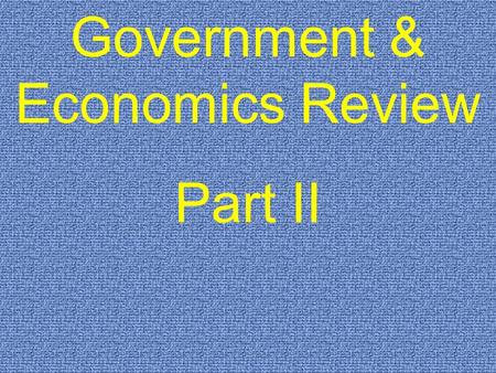 Government & Economics Review Part II. $400 $600 $800 $1000 $200 $400 $600 $800 $1000 $200 $400 $600 $800 $1000 $200 $400 $600 $800 $1000 $200 $400 $600.