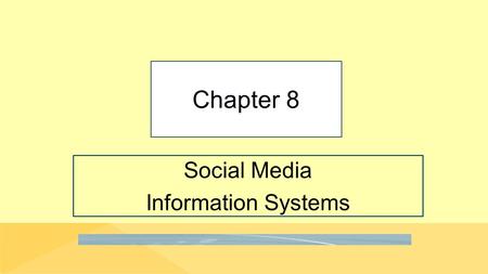 Social Media Information Systems