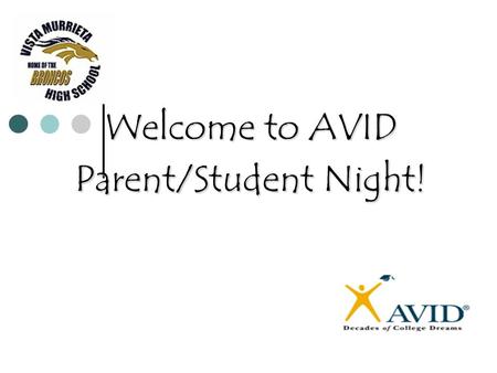 Welcome to AVID Parent/Student Night!. Who are the AVID 9 Teachers? Matt Bean: 951-894-5750 Ext: 6608 (Coordinator) 951-894-5750.