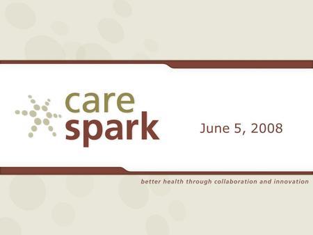 June 5, 2008. 750,000 patients in multi-state region 2/3 of patients live in Tennessee 1/3 live in Virginia 5% in other states.