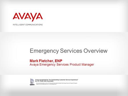 Emergency Services Overview