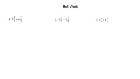 Bell Work. Have you ever watched someone win a game again and again? Do you think that person just has good luck? In many cases, winners have strategies.