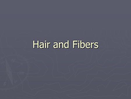 Hair and Fibers.