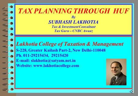 Lakhotia College of Taxation & Management