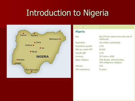 Introduction to Nigeria