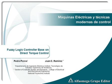 Fuzzy Logic Controller Base on Direct Torque Control Fuzzy Logic Controller Base on Direct Torque Control Fuzzy Logic Controller Base on Direct Torque.