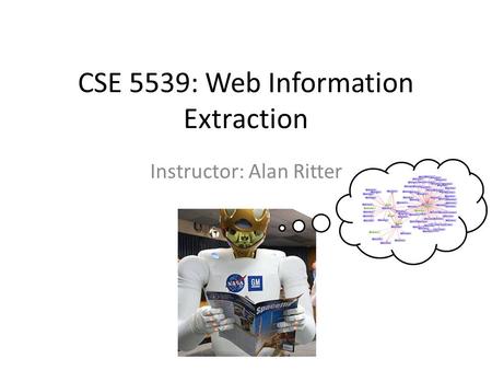 CSE 5539: Web Information Extraction