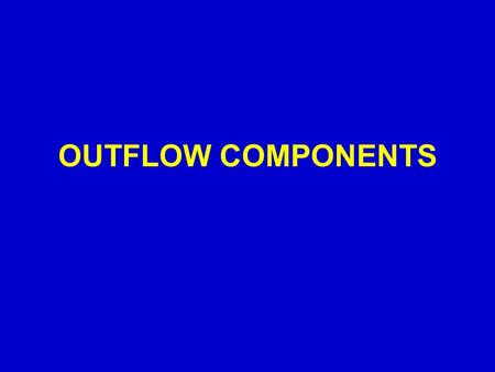 OUTFLOW COMPONENTS. Evapotranspiration (EVAP) l Evapotranspiration is the result of surface water and soil evaporation and transpiration from the plants.