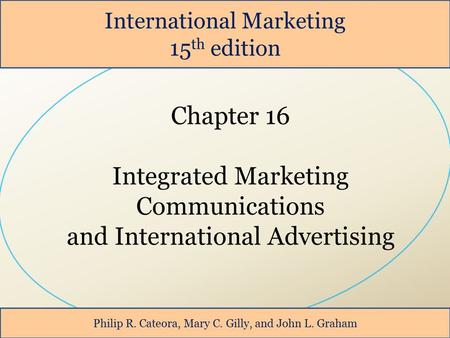 Integrated Marketing Communications and International Advertising