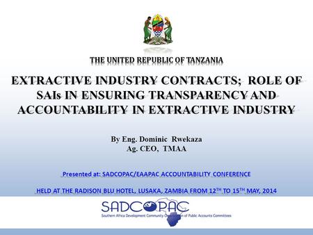 CONTENTS Most capital invested in the EI is foreign sourced. Foreign investors are always afraid of nationalization policies in most African countries.