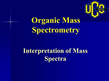 Organic Mass Spectrometry