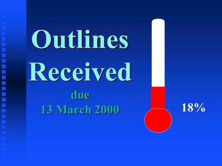 Outlines Received due 13 March 2000 18%. Homework n Review for Midterm (1 March 2000) n Research Paper n Readings [5] “Virtual Private Networks” [6] “Internet.