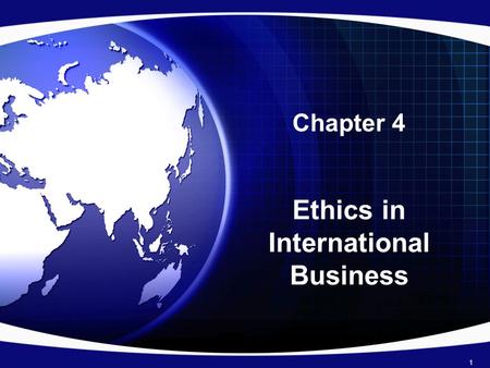 Ethics in International Business