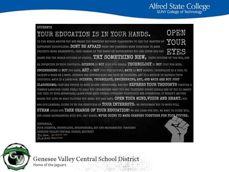 Math and Science Educators: What can the T in STEM/STEAM do for your curriculum? Jeffrey Stevens, Alfred State College Caitlin Bowen, Genesee Valley CSD.