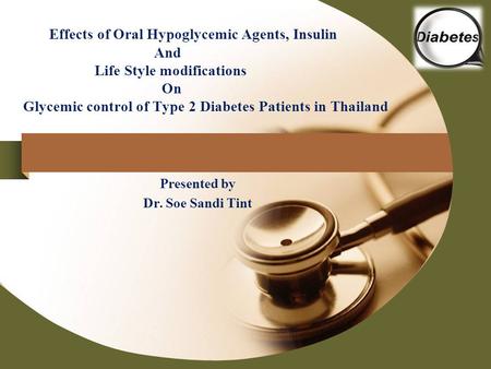 Presented by Dr. Soe Sandi Tint