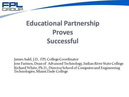 Educational Partnership Proves Successful