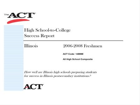 Contact Information George Schlott Senior Consultant for Educational Services ACT, Inc. – Midwest Region 300 Knightsbridge Parkway, Suite 300 Lincolnshire.