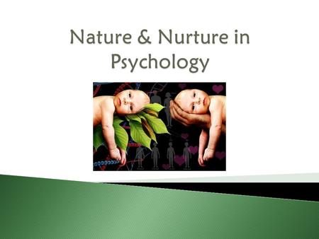 Nature & Nurture in Psychology