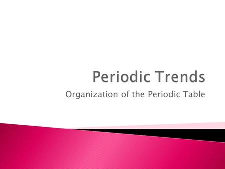 Organization of the Periodic Table.  Columns of the periodic table  Atoms of elements in the same group have the same # of valence electrons and therefore.