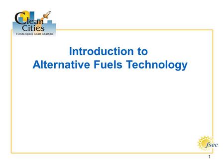 1 Introduction to Alternative Fuels Technology. 2 Why are we doing this ?