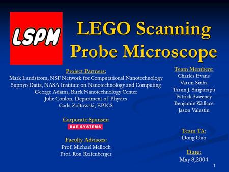 LEGO Scanning Probe Microscope