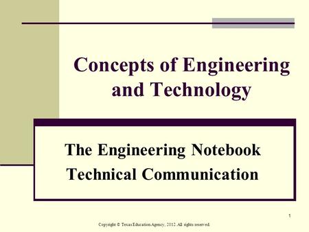 Concepts of Engineering and Technology