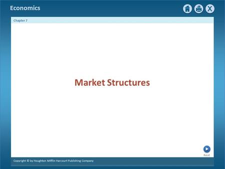 Market Structures.