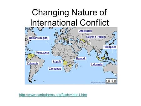 Changing Nature of International Conflict