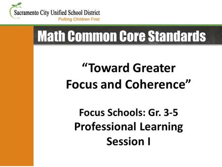 Math Common Core Standards