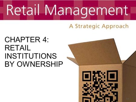 CHAPTER 4: RETAIL INSTITUTIONS BY OWNERSHIP