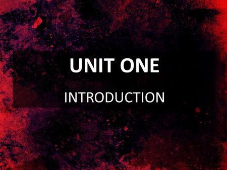 UNIT ONE INTRODUCTION. SECTION I Christ: The Key to the Inspiration and Canonization of the Bible.