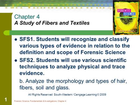 Chapter 4 A Study of Fibers and Textiles