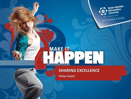 SHARING EXCELLENCE Pieter Swart. Flashmob video VIDEO.