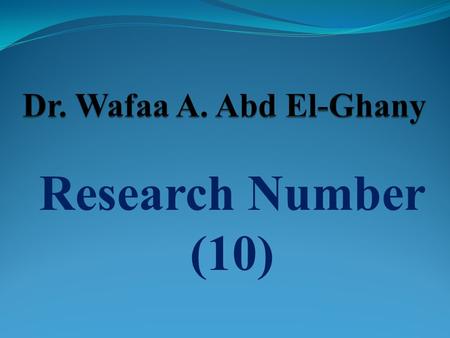 Research Number (10). Comparative Evaluation on the Effect of Coccidiostate and Synbiotic Preparations on Prevention of Clostridium perfringens in Broiler.