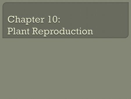  Does not involve sex cells  One organism is producing offspring  Most plants have this type of reproduction  Used by plants who do not produce.