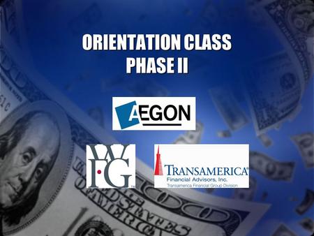 ORIENTATION CLASS PHASE II