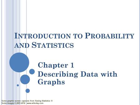 Introduction to Probability and Statistics