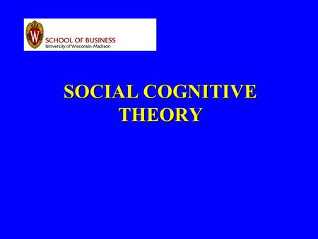 SOCIAL COGNITIVE THEORY. Social Cognitive Theory TRIADIC RECIPROCAL CAUSATION Albert Bandura (1986) PersonBehavior Environment.