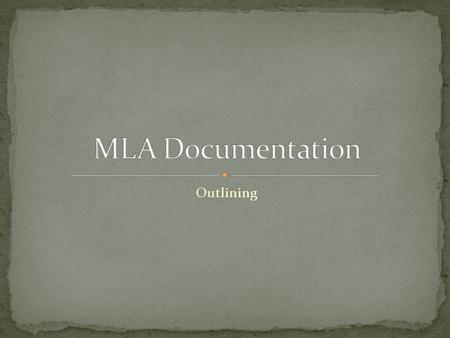 Outlining. Thesis Statement I.First major topic A. first subtopic 1. first subdivision 2. second subdivision B. second subtopic C. third subtopic II.Second.