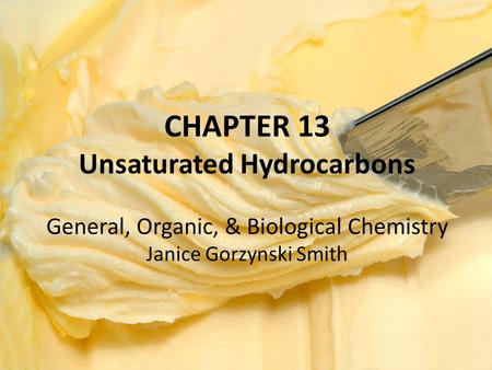 Unsaturated Hydrocarbons