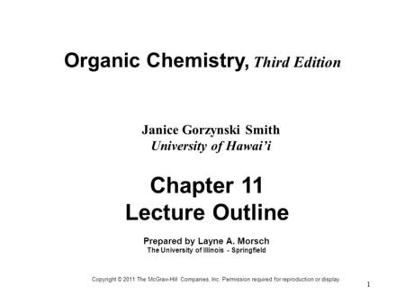 Chapter 11 Lecture Outline