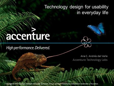 Copyright © 2010 Accenture All Rights Reserved. 1 Copyright © 2010 Accenture All Rights Reserved. Accenture, its logo, and High Performance Delivered are.