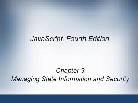 JavaScript, Fourth Edition