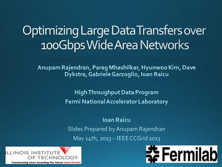 Fermi National Accelerator Laboratory 3 Fermi National Accelerator Laboratory Mission Advances the understanding of the fundamental nature of matter.