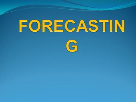 Data on demands of the market may be needed for a number of purposes to assist an organization in its long-term, medium and short-term decisions. Forecasting.