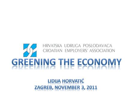 Why greening? Taking on the challenge and making the most of opportunities Labour market implications ….and some conclusions.