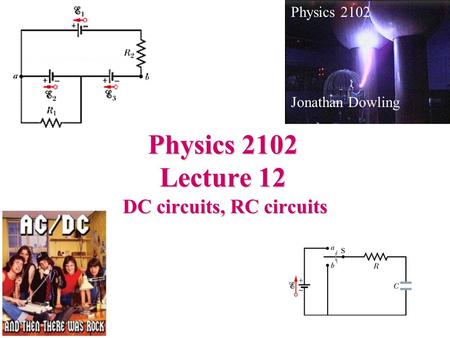 DC circuits, RC circuits