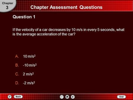 Chapter Assessment Questions