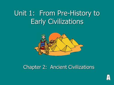 Unit 1: From Pre-History to Early Civilizations